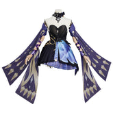 Keqing Genshin Impact Cosplay Kostüm Halloween Karneval Outfits